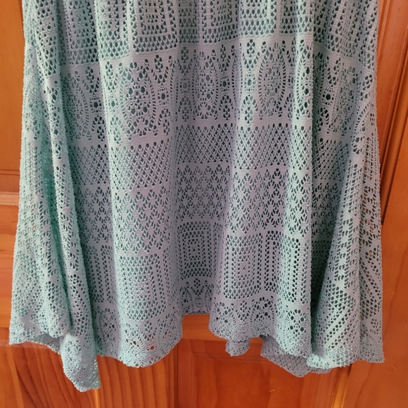 Xhilaration Girls Dress M (7/8) Sleeveless Seafoam Green Knit Lined - Picture 4 of 6